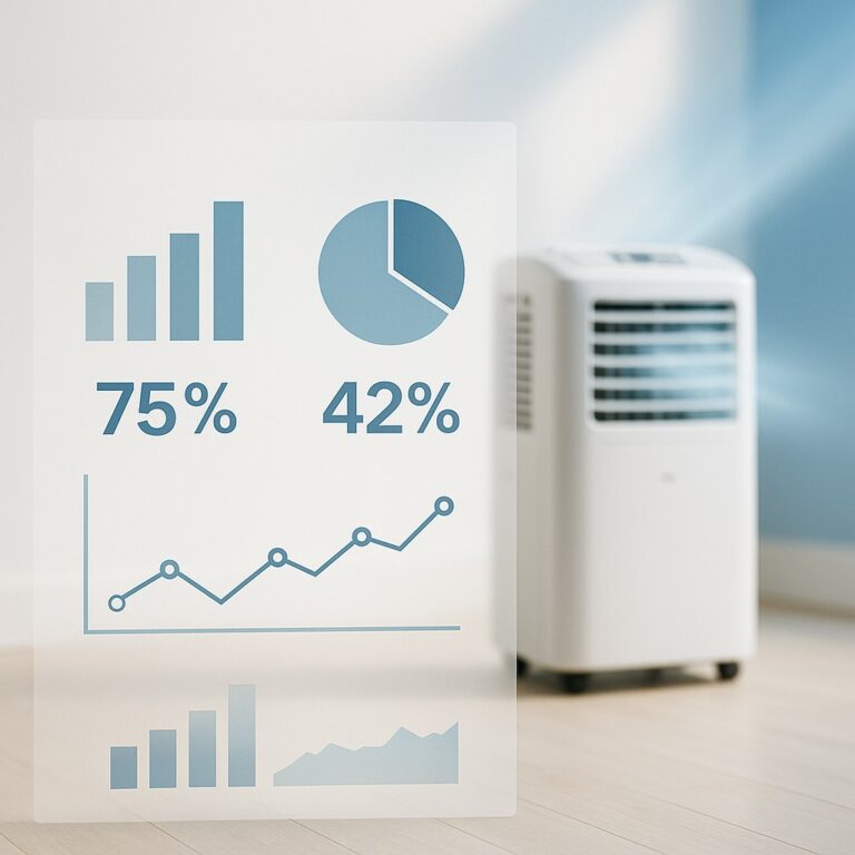 Statystyki przenośnego klimatyzatora