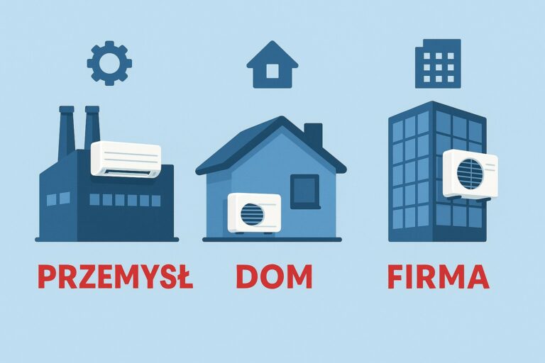 Klimatyzacja do domu, firmy, lub przemysłu - różnice